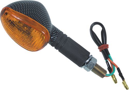 Fire Power - Fire Power Oval Marker Light - 2 Wire  - Carbon - Rear - 01100252