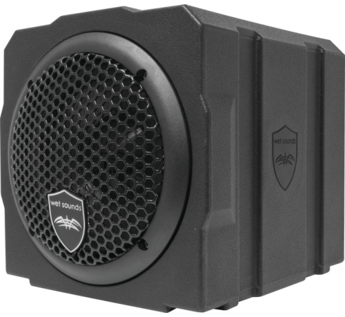 Wet Sounds - Wet Sounds Stealth Series Amplified Subwoofer with Enclosure - 6in. - 250-Watt Amp - STEALTH AS-6
