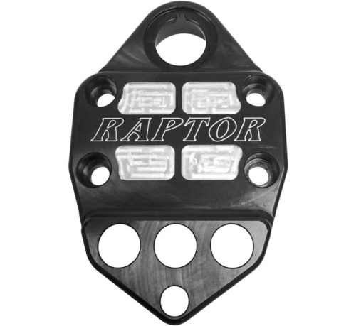 ModQuad - ModQuad Handlebar Clamp with Key Guard - Logo - Black - HC1-RBLK