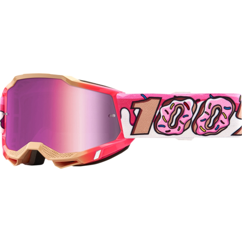 100% - 100% Accuri 2 Donut Youth Goggles - 50320-268-01 - Donut/Pink/White / Pink Mirror Lens - OSFM