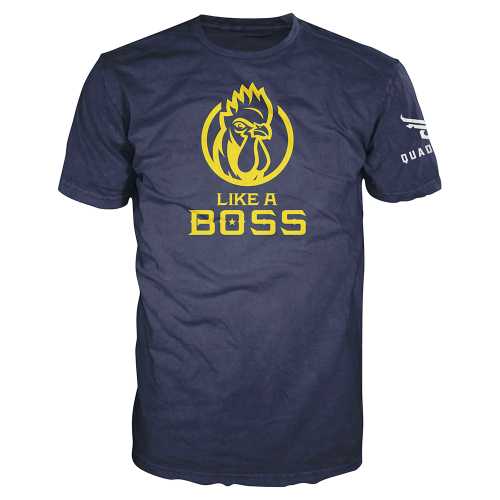 QuadBoss - QuadBoss Like a Boss Tee - 3600-BOSS-L - Blue - Large