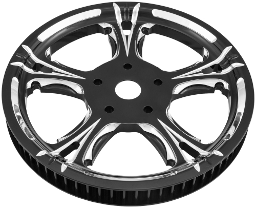 Xtreme Machine - Xtreme Machine Fierce Pulley - 66Tx1in. - Black Cut - 0093-3370XFRL-BM