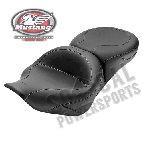 Mustang - Mustang 1-Piece Ultra Touring Seat - Smooth Style - No Studs - 75464
