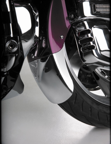 Show Chrome - Show Chrome Tapered Front Fender Extension - Chrome - 52-749