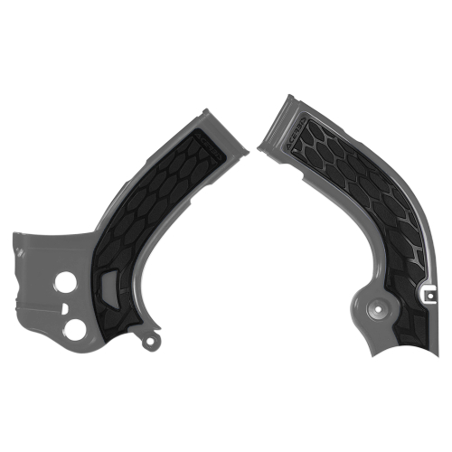Acerbis - Acerbis X-Grip Frame Guards - Silver/Black - 2374261015