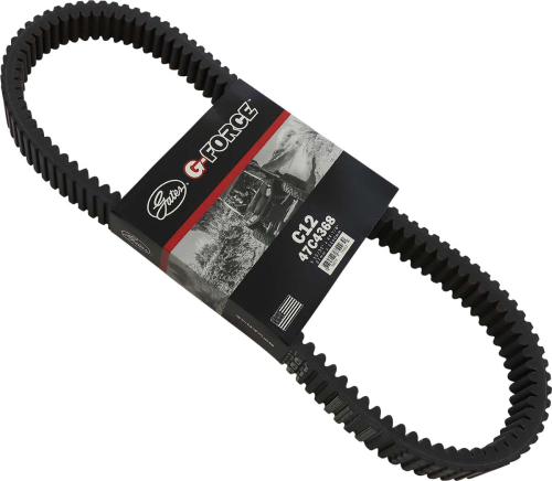 Gates - Gates G-Force C12 Drive Belt - Top-Cog - 1-15/32in. x 44-7/8in. - 47C4368