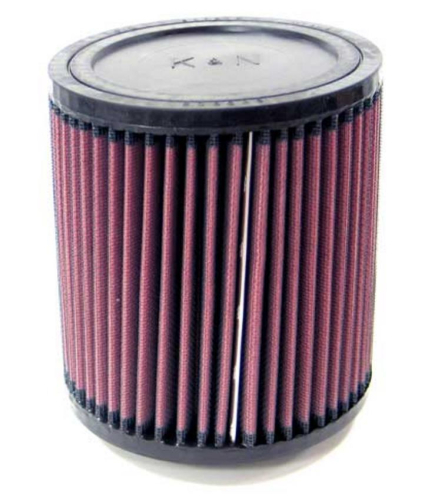 K&N Engineering - K&N Engineering Universal Round Straight Air Filter - Rubber End Cap - RU-1000