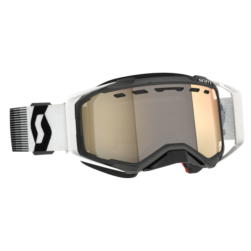Scott USA - Scott USA Prospect Snowcross Light Sensitive Goggles - 278603-7702245 - Black/White/Light Sensitive Bronze Chrome - OSFM