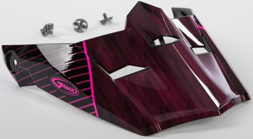 G-Max - G-Max Visor with Screws for MX-46 Colfax Helmets - Black/Hi-Vis Pink - Md-2XL - G046882