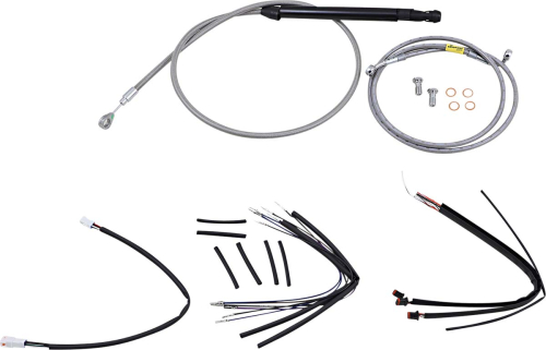Burly Brand - Burly Brand Handlebar Cable/Line Install Kits - Stainless Steel - B30-1250