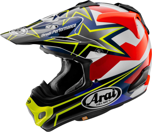 Arai Helmets - Arai Helmets VX-Pro4 Stars Stripe Helmet - 0110-8204 - Flourescent Yellow - Large