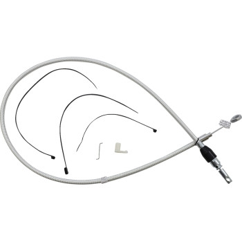 Magnum - Magnum Alternate Length Sterling Chromite Quick Connect Braided Upper Clutch Cable - 42in. - 32348HE