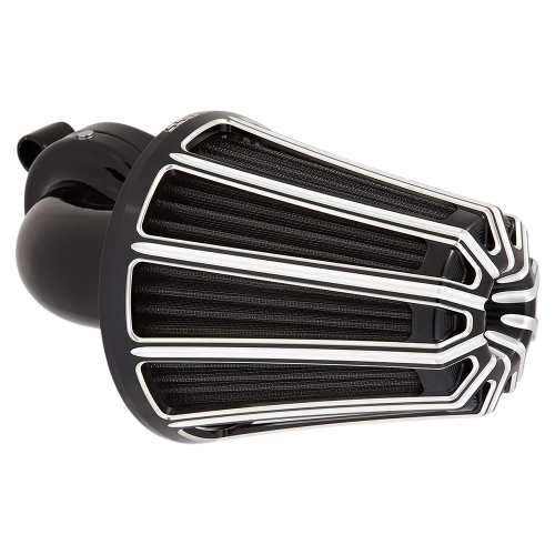 Arlen Ness - Arlen Ness Monster Sucker Air Cleaner Kit with Cover - 10-Gauge - Black - 81-002