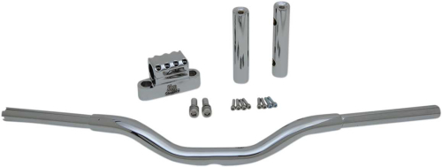 LA Choppers - LA Choppers 1-1/4in. Kage Fighter Straight Heights T-Bar - 8in. Rise - Chrome - LA-7335-08