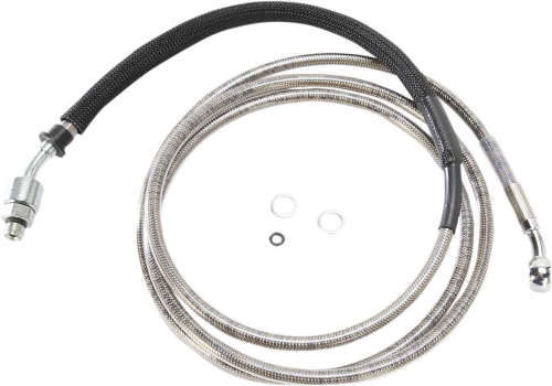 Drag Specialties - Drag Specialties Stainless Steel Hydraulic Clutch Line - 76 1/8in. (+6) - Stainless Steel - 0661-0003