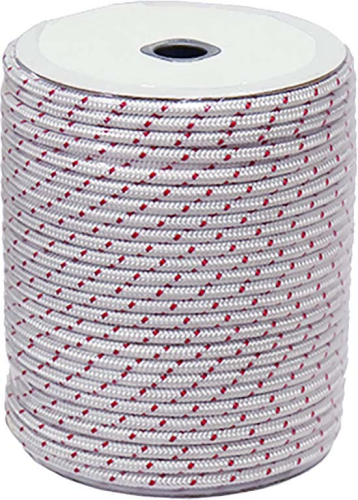SP1 - SP1 Nylon Starter Rope - Polyester - White/Red - 5/32in. Diameter - SM-11031C-1