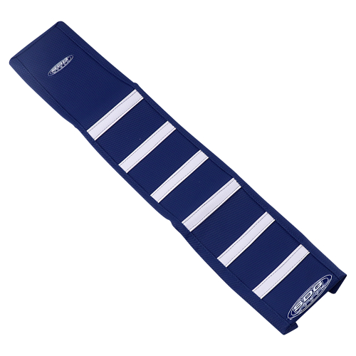 SDG - SDG 6-Rib Gripper Seat Cover - Dark Blue Cover/Dark Blue Sides with White Ribs - 95942WDD