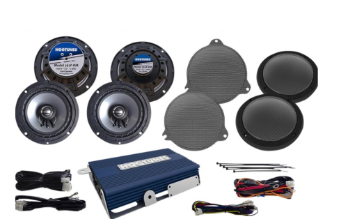 Hogtunes - Hogtunes Amp / 6.5in. Speaker Kit for Ultras - NCA450UKIT-RM