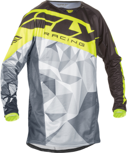 Fly Racing - Fly Racing Kinetic Crux Jersey - 370-520S - Black/Hi-Vis - Small