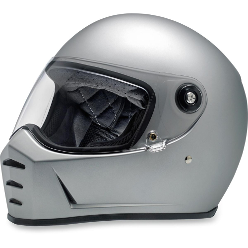 Biltwell Inc. - Biltwell Inc. Lane Splitter Solid Helmet  - LSSILFLECEXXL - Flat Silver - 2XL