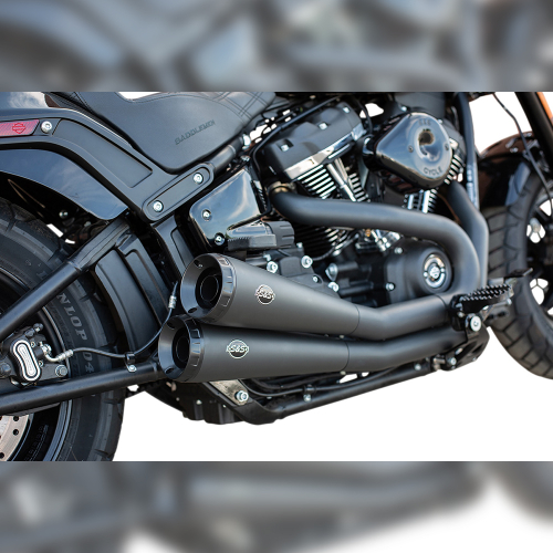 S&S Cycle - S&S Cycle Grand National 2-Into-2 Exhaust Systems without Catalytic Converters - Black Ceramic - 550-0760
