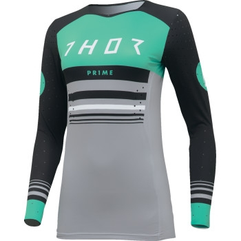 Thor - Thor Prime Blaze Womens Jersey - 2911-0279 - Black/Mint - Small