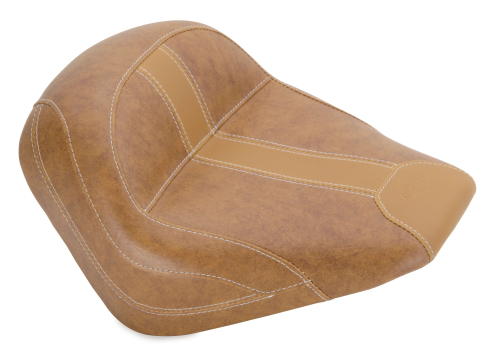 Mustang - Mustang Vintage Solo Seat for Scout - Brown (Brown Leather Inserts) - 75372