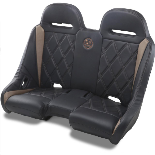 BS Sand - BS Sand Extreme Front/Rear Bench Seat - Diamond - Black/Cruiser Bronze - EXBECBBDR