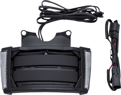 Ciro - Ciro LED License Plate Frames - Black Housing/Red LEDs/Light Smoke Lenses - 40303