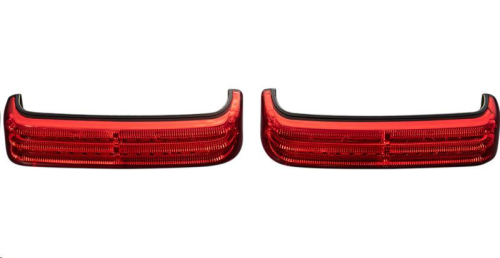 Custom Dynamics - Custom Dynamics Probeam Saddlebag Lights - Black/Red Lens - PB-SB-SS8-BR