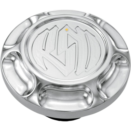 RSD - RSD Replacement Fuel Gauge Cap With LED Fuel Light - Vintage - Chrome - 0210-2017-CH