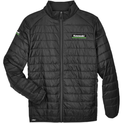 Factory Effex - Factory Effex Kawasaki Puffer Jacket - 25-85118 - Black - 2XL