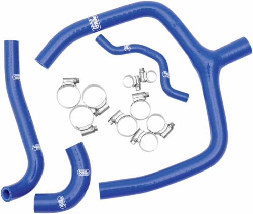 Moose Racing - Moose Racing Radiator Hose/Clamp Kit - Blue - MBU-KAW-33-BL