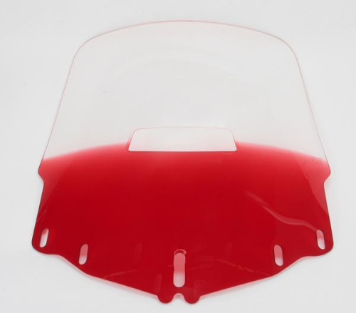 Memphis Shades - Memphis Shades Gold Wing Windshield with Vent Hole - Tall - Gradient Ruby - MEP4882