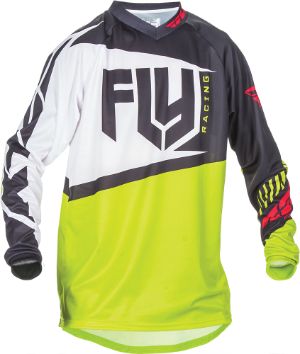 Fly Racing - Fly Racing F-16 Jersey - 370-925M - Black/Lime - Medium