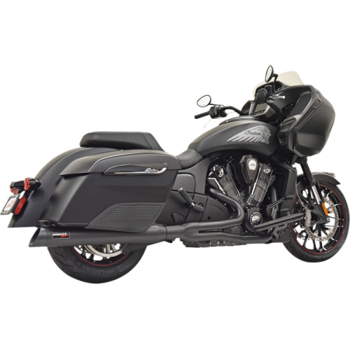 Bassani Manufacturing - Bassani Manufacturing Road Rage 2-Into-1 Exhaust System - Black - 8H18SB