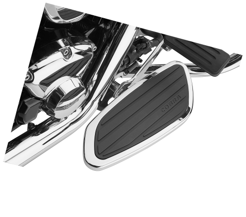 Cobra - Cobra Swept Passenger Floorboard - 06-4650
