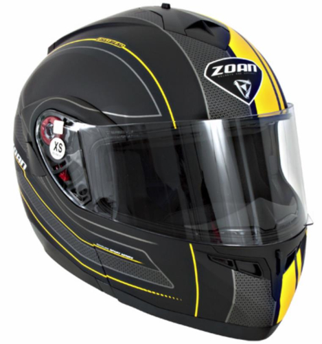 Zoan - Zoan Optimus Raceline Graphics Helmet - 138-147 - Matte Black/Yellow - X-Large
