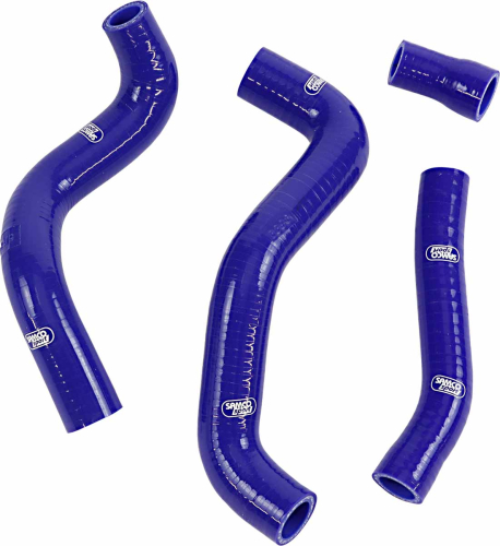 Moose Racing - Moose Racing OEM Fit Radiator Hose Kit - 4 Piece - Blue - HUS57-BL