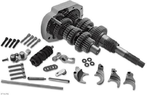 Baker - Baker 6-Speed Gear Set for Evolution Big Twin Models - 2.94 First/.86 Sixth - 401G