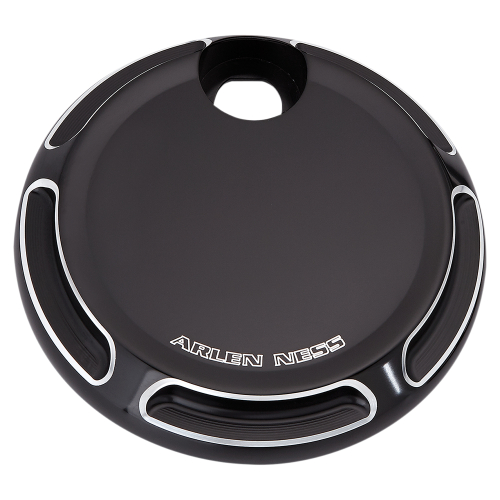 Arlen Ness - Arlen Ness Fuel Door - Beveled - Black - 04-161