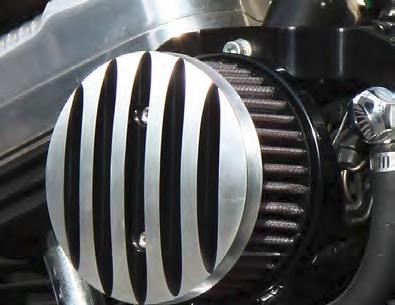 West-Eagle Motorcycle Products - West-Eagle Motorcycle Products Bossley Air Cleaner - Black Fins - BSL022A