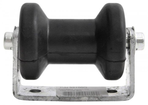C.E. Smith - C.E. Smith Stationary Keel Roller Bracket for Frame - 2-3/4in. Hole Centered - 4in. Roller - 32100G