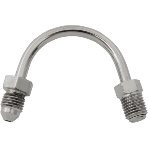 Russell - Russell Mach 3 Brake Line Fitting - Tube, 3/8in.-24 Inverted Flare - #3 Male/150 Degree Bend - R4284SS