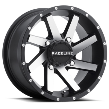 Raceline - Raceline Twist Blackout Wheel - 14x7 - 5mm Offset - 4/156 - Black/Gray - A82M-47056-43