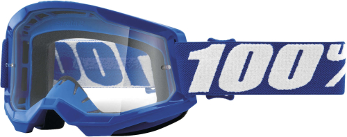 100% - 100% Strata 2 Goggles - 50421-101-02 - Blue / Clear Lens - OSFA