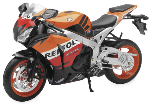 New Ray Toys - New Ray Toys Street Bike 1:6 Scale Motorcycle - BCR1000RR Repsol - Orange - 49073-1