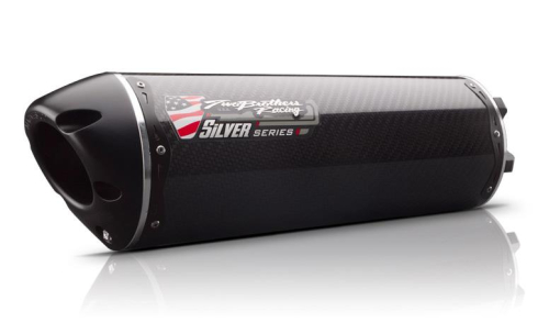 Two Brothers Racing - Two Brothers Racing M-2 Silver Series V.A.L.E. Slip-On - Carbon Fiber - 005-3040405V-S