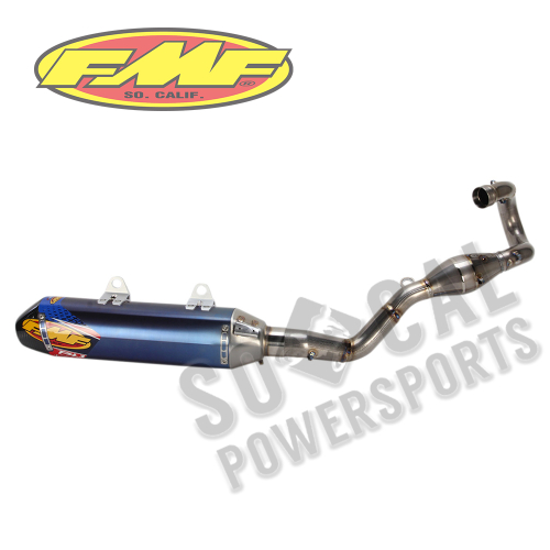 FMF Racing - FMF Racing Factory 4.1 RCT Full System - Blue Anodized Muffler  - Carbon Fiber End Cap - 045609