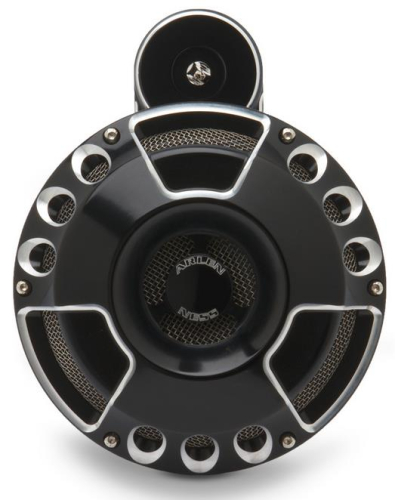 Arlen Ness - Arlen Ness Horn Cover - Deep Cut - Black - 70-214